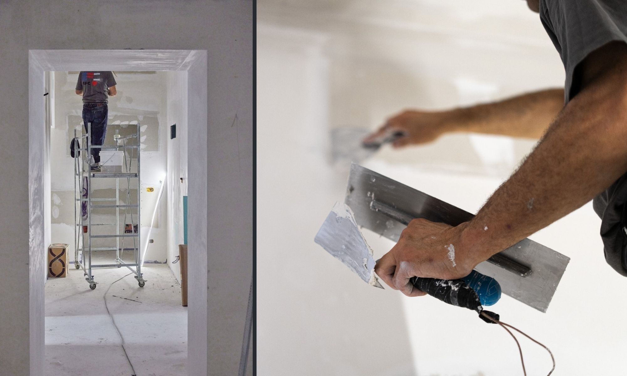 Maestranze al lavoro in un cantiere